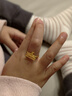 潮宏基 2歲生日快樂(lè )古法黃金戒指女足金寶寶戒周歲禮物 計價(jià) 活圈口 2.3克 曬單實(shí)拍圖