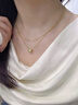Arsis自由搭配循光雙環(huán)疊鏈女項鏈簡(jiǎn)約百搭鎖骨鏈送女友生日禮物 循光雙環(huán)疊鏈（金色） 曬單實(shí)拍圖