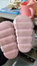 秋冬季兒童棉拖鞋女童保暖加絨兔子可愛(ài)毛毛親子居家寶寶包跟棉鞋 粉色拖鞋 28 29碼(鞋內長(cháng)17CM適合腳長(cháng)16CM) 曬單實(shí)拍圖