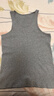 海瀾之家背心男純棉男士背心100%純棉汗衫男寬松大碼老頭衫打底背心男保暖 100%純棉-灰色/灰色(2件裝) XL -175/100(130-150斤) 曬單實(shí)拍圖