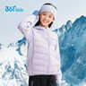 361°兒童輕薄羽絨服2025冬季男女3-14歲保暖拼接外套 紫175 曬單實(shí)拍圖