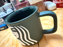 星巴克（Starbucks）墨綠色女神款陶瓷馬克杯辦公室咖啡杯子320ml男女生女神節禮物 曬單實(shí)拍圖