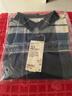 MUJI女式法蘭絨襯衫領(lǐng)寬版長(cháng)袖襯衫女士格子襯衣外套25年冬季女裝 綠色格紋 M （160/84A） 曬單實(shí)拍圖