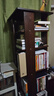 家逸（JIAYI）全實(shí)木旋轉書(shū)架360度書(shū)柜客廳立式書(shū)架落地一體靠墻置物架可移動(dòng) 曬單實(shí)拍圖