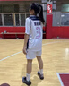 躍扣籃球服女套裝定制夏季速干學(xué)生假兩件短袖男比賽美式印字隊服班服 283-白粉色 （美式四分褲） XS 曬單實(shí)拍圖
