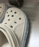 卡駱馳（CROCS）洞洞鞋貝雅卡駱班輕便耐磨一腳蹬休閑鞋|205089 冬日白/彩色-1LI 39 (240mm) 曬單實(shí)拍圖