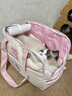 嬉皮狗貓包寵物包貓咪背包外出包便攜寵物狗包Kitty聯(lián)名款 粉色大號 曬單實(shí)拍圖