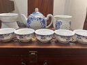 承韻尚樽（VHUNSZON）商務(wù)送禮景德鎮新款茶具喝茶功夫青花瓷茶具套裝手繪玲瓏瓷泡茶 8頭青花玲瓏茶具套裝 曬單實(shí)拍圖