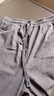 不加絨/加絨歐棉絨直筒長(cháng)褲燈芯絨女新款高腰寬松顯瘦闊腿褲 灰色【春秋款】 XL 【建議115-130斤】 曬單實(shí)拍圖