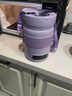 艾仕瑪電燉鍋多功能1-2人家用辦公室煲湯煮粥神器便攜大容量蒸煮養生電燉杯全自動(dòng)一體嬰兒輔食鍋 【1.5L大容量】香芋紫+豪華款 1.5L 曬單實(shí)拍圖