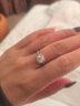 予心鉆約18K金小方糖培育鉆石鉑金公主方包鉆戒1克拉求婚結婚情人節送女友 PT950鉑金【D色/VVS/3EX/上海IGI證書(shū)】 1克拉 曬單實(shí)拍圖