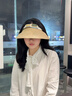 Siggi空頂防曬帽女春夏防紫外線(xiàn)戶(hù)外出游顯臉小棉麻遮陽(yáng)帽帽子女 曬單實(shí)拍圖