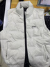 JEEP SPIRIT吉普羽絨馬甲男2026秋冬季新款立領(lǐng)加絨保暖背心外套坎肩男士馬甲 男款-白色 XL 曬單實(shí)拍圖
