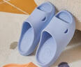 樸西小鯊魚(yú)軟底兒童涼拖鞋男童寶寶洗澡防滑家居室內拖鞋女童 原力藍 曬單實(shí)拍圖