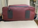 OLEADA新品AnyWear防水托特包通勤大容量旅行包男女通勤電腦包手提包 中號-酒紅色[拼真皮] 曬單實(shí)拍圖
