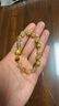 靜風(fēng)格金發(fā)晶吞金獸手串黃水晶手鏈轉運珠本命年生日禮物送女友女生 曬單實(shí)拍圖