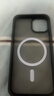 摯衛士【膚感磁吸】適用蘋(píng)果13手機殼iPhone13保護套magsafe磁吸無(wú)線(xiàn)充電超薄防摔親膚磨砂半透 午夜黑 曬單實(shí)拍圖