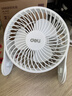 得力USB桌面風(fēng)扇速迷你輕音家用臥室辦公室臺式風(fēng)扇宿舍桌面學(xué)生宿舍風(fēng)扇 U型底座小臺扇/電風(fēng)扇 白 曬單實(shí)拍圖