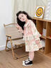 G.duck小黃鴨2026新款春秋季甜美花朵裙女童洋氣公主連衣裙百搭出行 粉色 130 (建議身高120cm-130cm) 曬單實(shí)拍圖