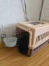 幽集雅【帶掛碗+墊板】寵物航空箱貓咪大號狗貓托運箱狗狗航空箱運輸箱 二號 建議25斤以?xún)?曬單實(shí)拍圖