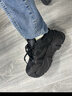 拉夏貝爾女鞋厚底增高老爹鞋百搭網(wǎng)面休閑運動(dòng)鞋子女-A1006 黑色 39 曬單實(shí)拍圖