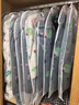 太力衣物防塵罩加厚防塵袋西服大衣羽絨服可水洗收納袋5件套60*120cm 曬單實(shí)拍圖