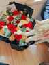 艾斯維娜鮮花速遞11朵玫瑰花束送女友生日禮物全國同城配送 19朵玫瑰混搭花束清新款 曬單實(shí)拍圖