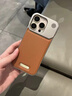 魚(yú)非漁無(wú)邊框適用蘋(píng)果17promax手機殼皮質(zhì)iPhone16保護套商務(wù)皮革散熱15超薄防摔14裸機磁吸男女香薰散熱 淺棕【無(wú)邊框/磁吸皮質(zhì)/帶香薰】送鋼化膜 iPhone16Pro 曬單實(shí)拍圖