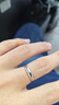 唯一（Winy）施華洛世奇鋯999足銀情侶戒指一對男女款求婚告白對戒女神節禮物 曬單實(shí)拍圖