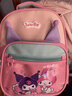 庫洛米書(shū)包女孩寶寶幼兒園3-6歲雙肩包卡通兒童輕便護脊背包9558 深粉色+掛件 曬單實(shí)拍圖