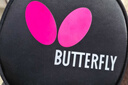 蝴蝶（BUTTERFLY）五星級乒乓球拍橫拍 雙面反膠皮比賽底板TBC501單拍 內附拍套 曬單實(shí)拍圖