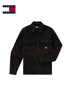 TOMMY JEANS【燈芯絨】秋冬男美式街頭潮流復古工裝風(fēng)翻領(lǐng)寬松襯衫外套 黑色BDS S （推薦：130-140斤） 曬單實(shí)拍圖