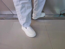 回力（Warrior）官方護士鞋女款軟底舒適一腳蹬單鞋醫護專(zhuān)用鞋小白鞋子女 白色 38 曬單實(shí)拍圖