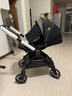 qborn白鹿嬰兒車(chē)新生小孩米色嬰兒車(chē)高景觀(guān)雙向折疊輕便可坐躺兒童推車(chē) 曜石黑【0.9s推桿換向 60cm高景觀(guān)】 曬單實(shí)拍圖