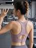 保羅領(lǐng)袖（PAUL LEADER）高強度運動(dòng)內衣女防震大胸瑜伽背心一體式跑步訓練健身文胸bra 藕紫 【熱賣(mài)色/高強度專(zhuān)業(yè)防震】 S 推薦尺寸65ABC/70ABC/75A 曬單實(shí)拍圖