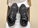 特步男子跑步鞋運動(dòng)鞋輕便減震春夏季防潑水革面跑鞋黑色 曬單實(shí)拍圖