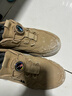 回力官方男鞋秋冬季工裝加絨登山棉鞋皮面防水馬丁雪地靴男運動(dòng)鞋子男 卡其/0565【皮面耐磨】 39 曬單實(shí)拍圖