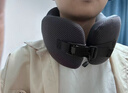 漫游超人云端深睡枕u型枕旅行便攜飛機高鐵睡覺(jué)頭枕脖枕護頸神器 黑灰色 曬單實(shí)拍圖