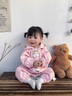 G.duck小黃鴨嬰兒衣服春秋裝新生兒連體衣女寶寶沖鋒衣外套洋氣連帽哈衣 粉色 90cm 90尺碼1~2歲【 80-】cm 曬單實(shí)拍圖