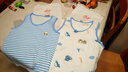 浪莎（LangSha）兒童背心男童夏季薄款棉質(zhì)背心寶寶T恤內衣打底衫2件裝 白+藍 130 曬單實(shí)拍圖