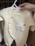 貝瑞加（Babyprints）嬰兒連體衣新生兒秋冬保暖衣服男女寶寶柔軟夾棉爬服 黃66 曬單實(shí)拍圖