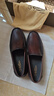金利來(lái)（Goldlion）豆豆鞋春季款皮鞋男商務(wù)休閑鞋樂(lè )福鞋柔軟百搭套腳鞋男鞋 深棕 40 曬單實(shí)拍圖