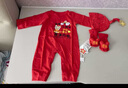 傳樂(lè )星（CHUANLEXING）定制新生兒滿(mǎn)月百日周歲嬰兒衣服秋冬裝男寶女寶加名字連體衣 聯(lián)系客服定制（夏季長(cháng)款+帽襪） 59cm (9-12斤/0-3月) 曬單實(shí)拍圖