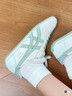 Onitsuka Tiger鬼塚虎新款休閑鞋 運動(dòng)休閑男女鞋RUNSPARK 1183C442 米白色/淺綠色 38 曬單實(shí)拍圖