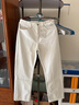優(yōu)衣庫常規款女裝直筒牛仔褲/中腰水洗產(chǎn)品休閑褲子479004 482279 482279/01乳白色 26 /160/66A 曬單實(shí)拍圖