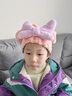 AILUKI日本兒童干發(fā)帽女童吸水速干新款洗頭包頭巾可愛(ài)親子寶寶浴帽 山茶粉【A類(lèi)吸水松緊款】?jì)和?曬單實(shí)拍圖