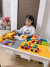 迪悠然2026新款兒童多功能積木桌子大顆粒拼圖游戲桌男孩女孩益智玩具桌 【特大長(cháng)桌】300DIY顆粒+143滑道+138大顆粒汽車(chē)+1椅 曬單實(shí)拍圖