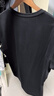 布先生春夏季短袖T恤男士純棉小白T純色內搭打底衫 黑色 2XL(185) 曬單實(shí)拍圖