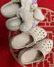 卡駱馳（CROCS）貝拉洞洞鞋厚底拖鞋|210062 冬日白-11S 36/37(220mm)  曬單實(shí)拍圖