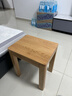 源氏木語(yǔ)實(shí)木小凳子北歐簡(jiǎn)約原木方凳餐廳餐凳家用換鞋凳橡木妝凳 【1】（原木色）0.38米方凳 曬單實(shí)拍圖